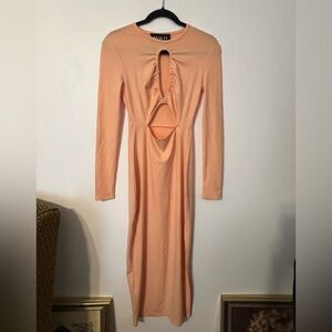 Royalty by maluma light orange Long Sleeve Dress